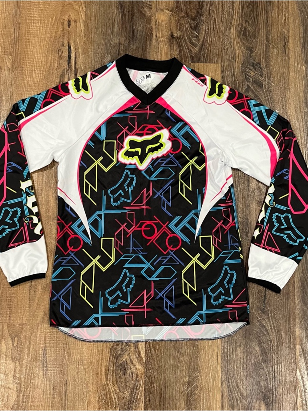 Fox Racing long sleeve pattern jersey Womens Medium Motorcross Moto Bike Long